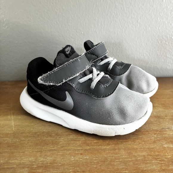 Nike Other - Nike Tanjun Easy On Gray Black Sneakers Shoes Baby Toddler Size 8 8C
